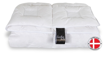 Dobbeltdyne 200x220 Cm Med 100% Moskusdun Unik Ventilerende Konstruktion Moskusdyne Helårs Fra Excellent By Borg Climate Fra Quilts Of Denmark