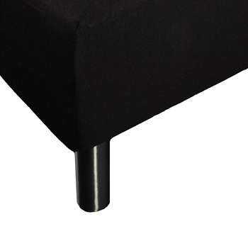 Stræklagen 70×200 cm – Sort jersey lagen – 100% Bomuld – Faconlagen til madras