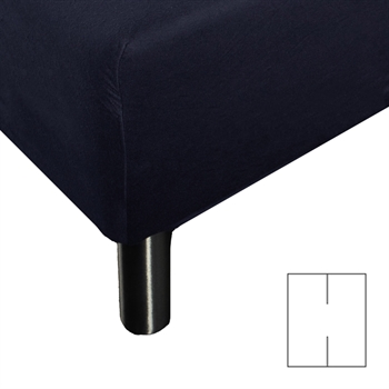 Splitlagen – H-split – 160×200 cm – Mørkeblå – 100% Bomuld jersey lagen – Stræklagen til elevationsseng