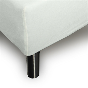 Stræklagen 80×200 cm – Hvidt jersey lagen – 100% Bomuld – Faconlagen til madras