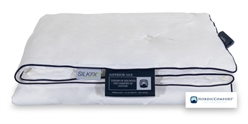 Dobbelt sommerdyne 200x220cm - Nordic Comfort silkedyne - Sval dyne med langfibret Silke
