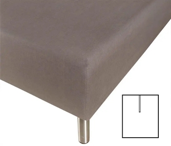 Stræklagen med U-split – 180×200 cm – Antracitgrå – 100% Bomuld – Faconlagen til madras elevationsseng