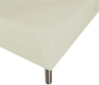 Boxlagen 140×200 cm – Rå hvid – 100% Bomuld – Faconlagen til madras