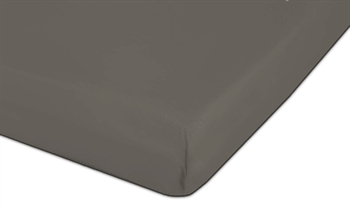 Boxlagen 60x120 cm - Mørkegrå - 100% Bomulds percale - Faconlagen til babymadras