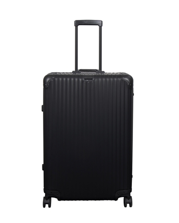 Aluminiums kuffert - Sort - LARGE - Luksuriøs rejsekuffert med TSA lås