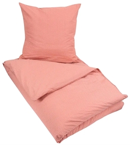 Kingsize sengetøj 240x220 cm - Circle rose - Rosa  - 100% Bomuld