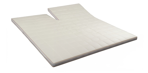 Billede af U-Split Topmadras - 180x200 cm 5 cm høj - NASA Memory Skum - Borg Living - Ergonomisk topmadras