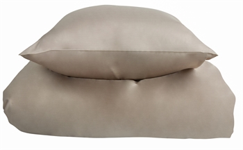 Bambus sengetøj 200x220 cm - Beige sengetøj - Dobbeltdyne betræk i 100% Bambus - Nature By Borg