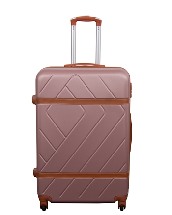 Stor kuffert - Retro rosa - Hardcase kuffert - Smart rejsekuffert
