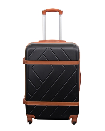 Billede af Kuffert tilbud - Hardcase - Str. Medium - Retro sort - Smart rejsekuffert