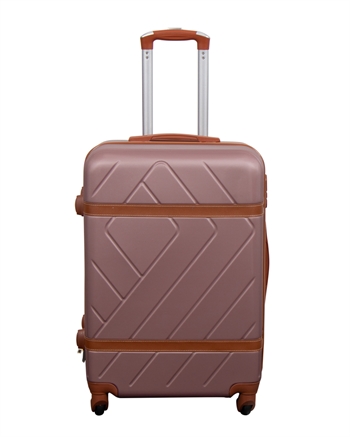 Kuffert tilbud - Hardcase - Str. Medium - Retro rosa - Smart rejsekuffert