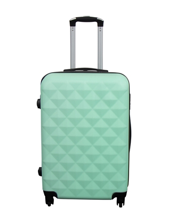 Kuffert tilbud - Hardcase - Str. Medium - Diamant turkis - Smart rejsekuffert