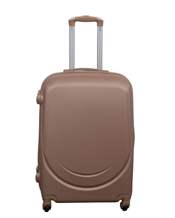 Kuffert tilbud - Hardcase - Str. Medium - Classic mocca - Smart rejsekuffert