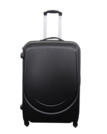 Stor kuffert - Classic sort - Hardcase kuffert - Smart rejsekuffert