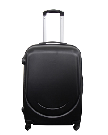 Kuffert tilbud - Hardcase - Str. Medium - Classic sort - Smart rejsekuffert