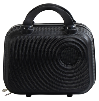 Billede af Beautyboks - Praktisk håndbagage kuffert - Str. Large med sorte cirkler