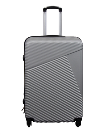 Billede af Stor kuffert - Silver lines - Hardcase kuffert - Smart rejsekuffert