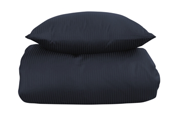 9: Sengetøj i 100% Egyptisk bomuld - 140x200 cm - Mørkeblåt sengetøj - Ekstra blødt sengesæt fra By Borg