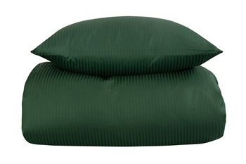 Sengetøj til dobbeltdyne - 200x220 cm - Mørke grønt sengetøj - Ekstra blødt sengesæt i 100% Egyptisk bomuld - By Borg