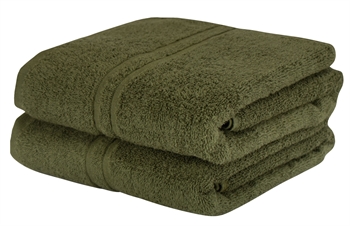 Håndklæde - 50x90 cm - Grøn - 100% Bomulds håndklæde - Ekstra blødt