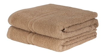 Håndklæde - 50x90 cm - Natur - 100% Bomuld - Blød kvalitet med god sugeevne
