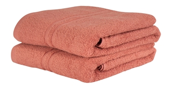 Billede af Håndklæde - 50x90 cm - Coral - 100% Bomulds håndklæde - Ekstra blødt
