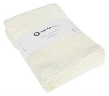Badehåndklæder - 2 stk. - 70x140 cm - Natur - 100% Bomuld - Håndklædepakke fra Nordisk tekstil
