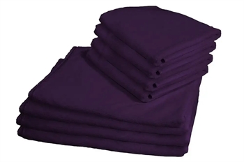 Billede af Microfiber håndklæder - pakke med 8 stk - Lilla - Letvægts håndklæder