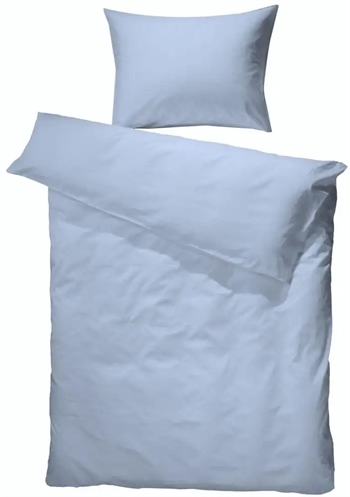 Billede af Junior sengetøj 100x140 cm - Lyseblå - Sengesæt i hør - 50% Hør og 50% Bomuld - Borås Cotton