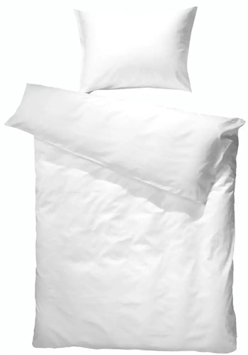 Billede af Junior sengetøj 100x140 cm - Hvid sengesæt i hør - 50% Hør og 50% Bomuld - Borås Cotton
