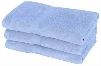 Se Lyseblå bade håndklæder - 70x140 cm - Diamant - Lyseblå - 100% Bomuld - Bløde bade håndklæder fra Egeria hos Dynezonen.dk