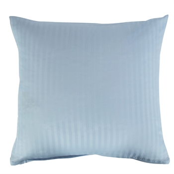 Pudebetræk 60x63 cm - Lyseblå - Jacquardvævet - 100% bomuldssatin