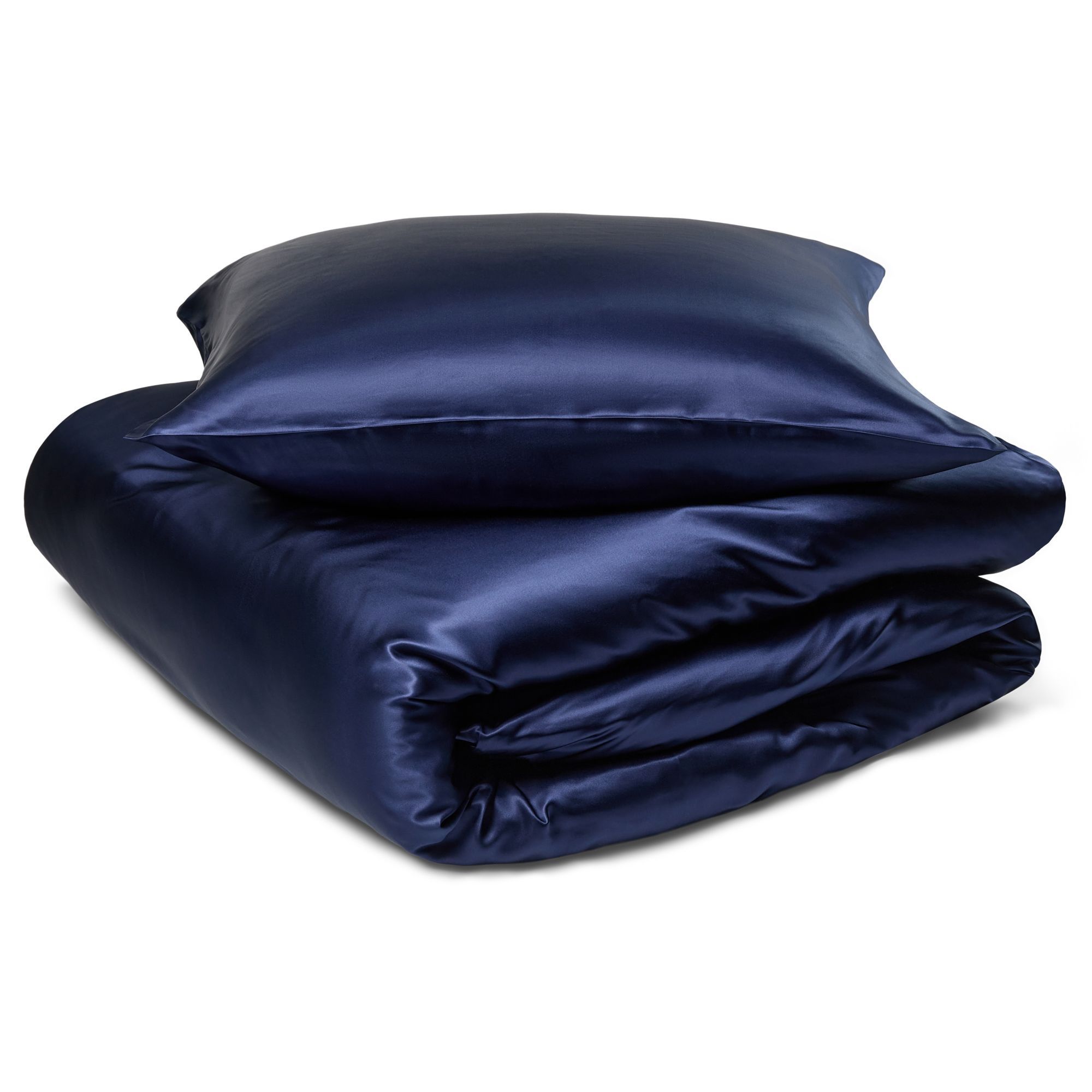 ByBorg Silke Sengetøj - Dobbelt Sengetøj - Navy Blå - 200x220 cm
