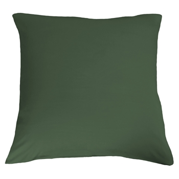 Bambus pudebetræk 60x63 cm - Mørkegrøn - Satinvævning - 100% Bambus - Nature By Borg