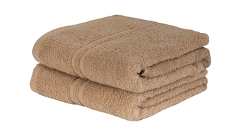 Gæstehåndklæde - 30x50 cm - Natur - 100% Bomulds håndklæde - Ekstra blødt