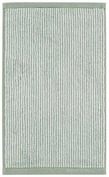 Marc O Polo Gæstehåndklæde - 30x50 cm - Grøn og hvid - 100% Bomuld - Luksus håndklæder