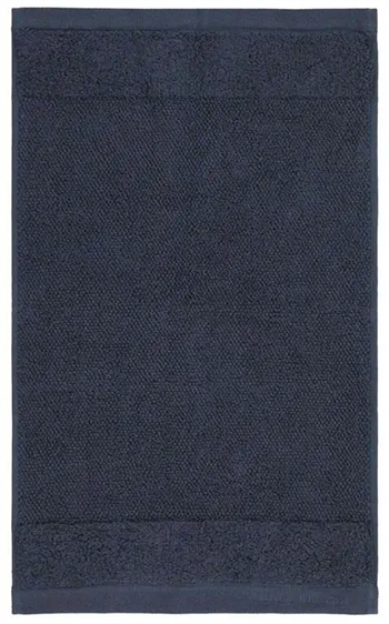 Billede af luksus gæstehåndklæde - 30x50 cm - Blå - 100% Bomuld - Marc O Polo håndklæder på tilbud