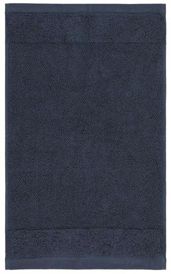 luksus gæstehåndklæde - 30x50 cm - Blå - 100% Bomuld - Marc O Polo håndklæder på tilbud