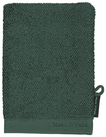 Luksus vaskehandske - 16x22 cm - Grøn - 100% Bomuld - Marc O Polo håndklæder på tilbud