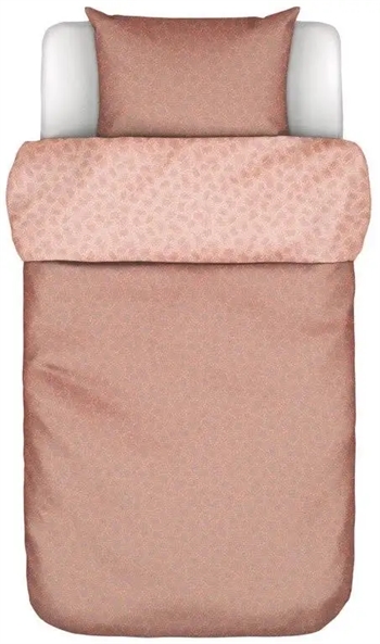 Billede af Marco polo sengetøj - 140x220 cm - Verin Coral pink - 2 i 1 sengesæt - 100% Bomuldssatin sengetøj - Marc O'Polo