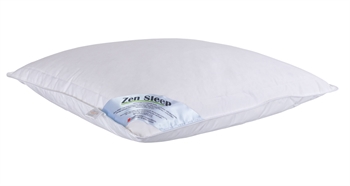 Billede af Gåsedunspude - Mellem hovedpude 60x63 cm - 3 kammer hovedpude - Kvalitets dunpude - Zen Sleep