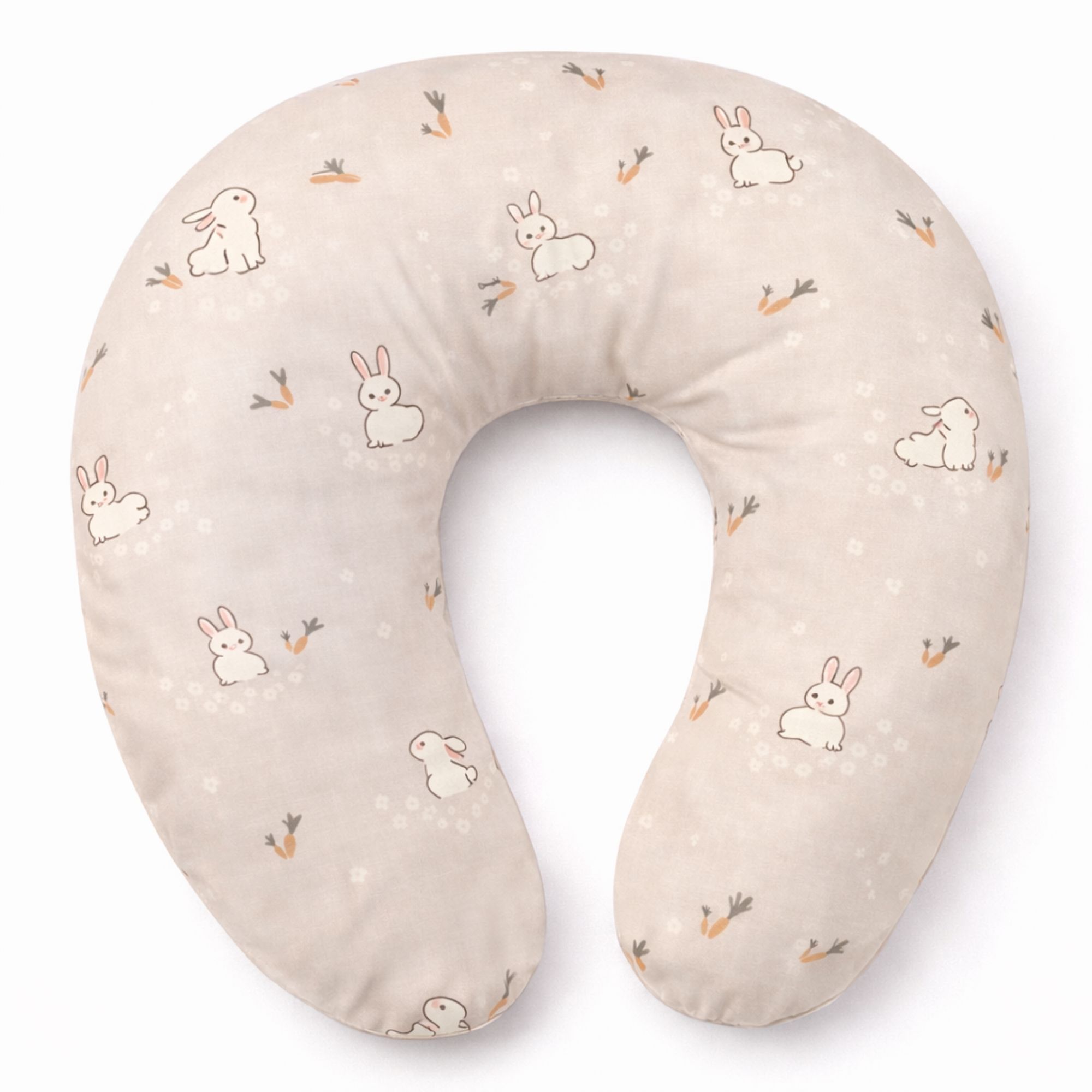 Ammepude - 73x53x10 cm - Sandfaret med kaniner