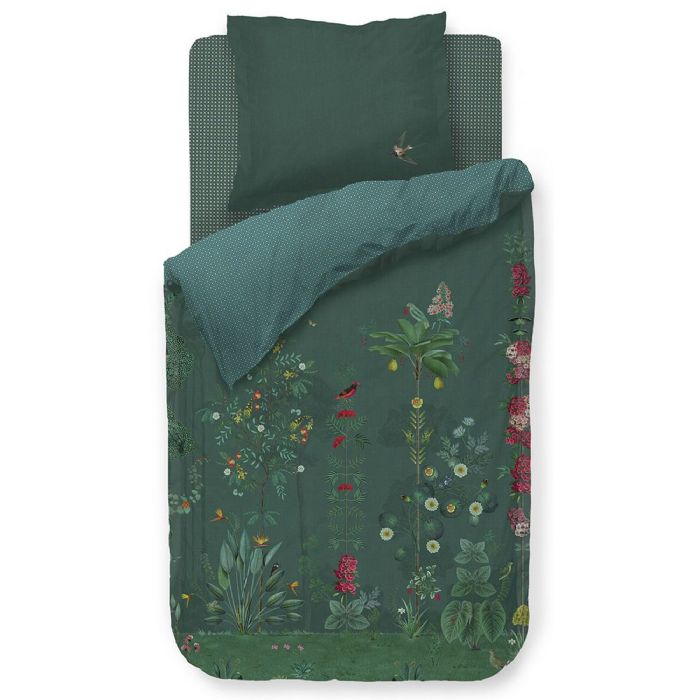 Billede af Pip Studio sengetøj - 140x200 cm - Babylons Garden - Vendbar dynebetræk - 100% bomulds sengesæt