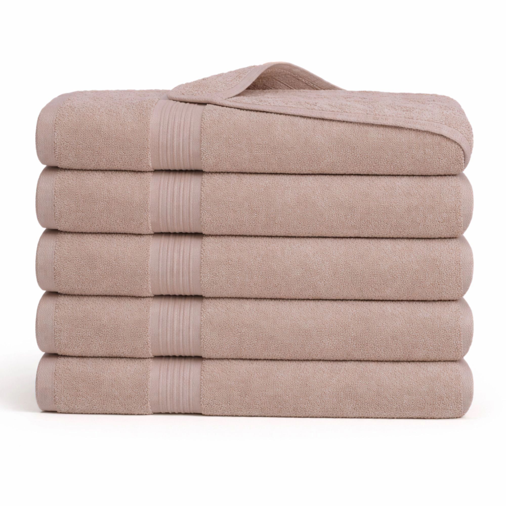 Bambus håndklæde - Badelagen 100x150 cm - Bambus/bomuld - Sand