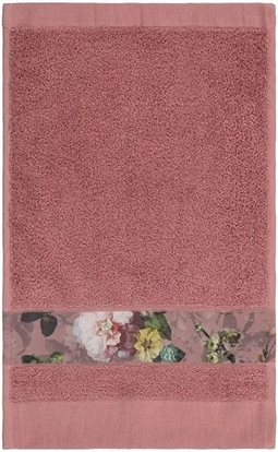 Essenza Fleur - Gæstehåndklæde - 30x50 cm - Rosa - 100% Bomuld - Håndklæder fra Essenza