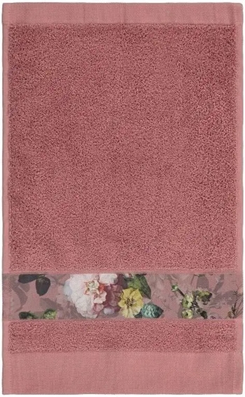 Billede af Essenza Fleur - Gæstehåndklæde - 30x50 cm - Rosa - 100% Bomuld - Håndklæder fra Essenza