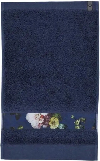 Billede af Essenza Fleur - Gæstehåndklæde - 30x50 cm - Blå - 100% Bomuld - Håndklæder fra Essenza