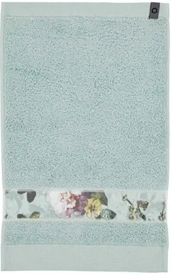 Billede af Essenza Fleur - Gæstehåndklæde - 30x50 cm - Støvet grøn - 100% Bomuld - Håndklæder fra Essenza
