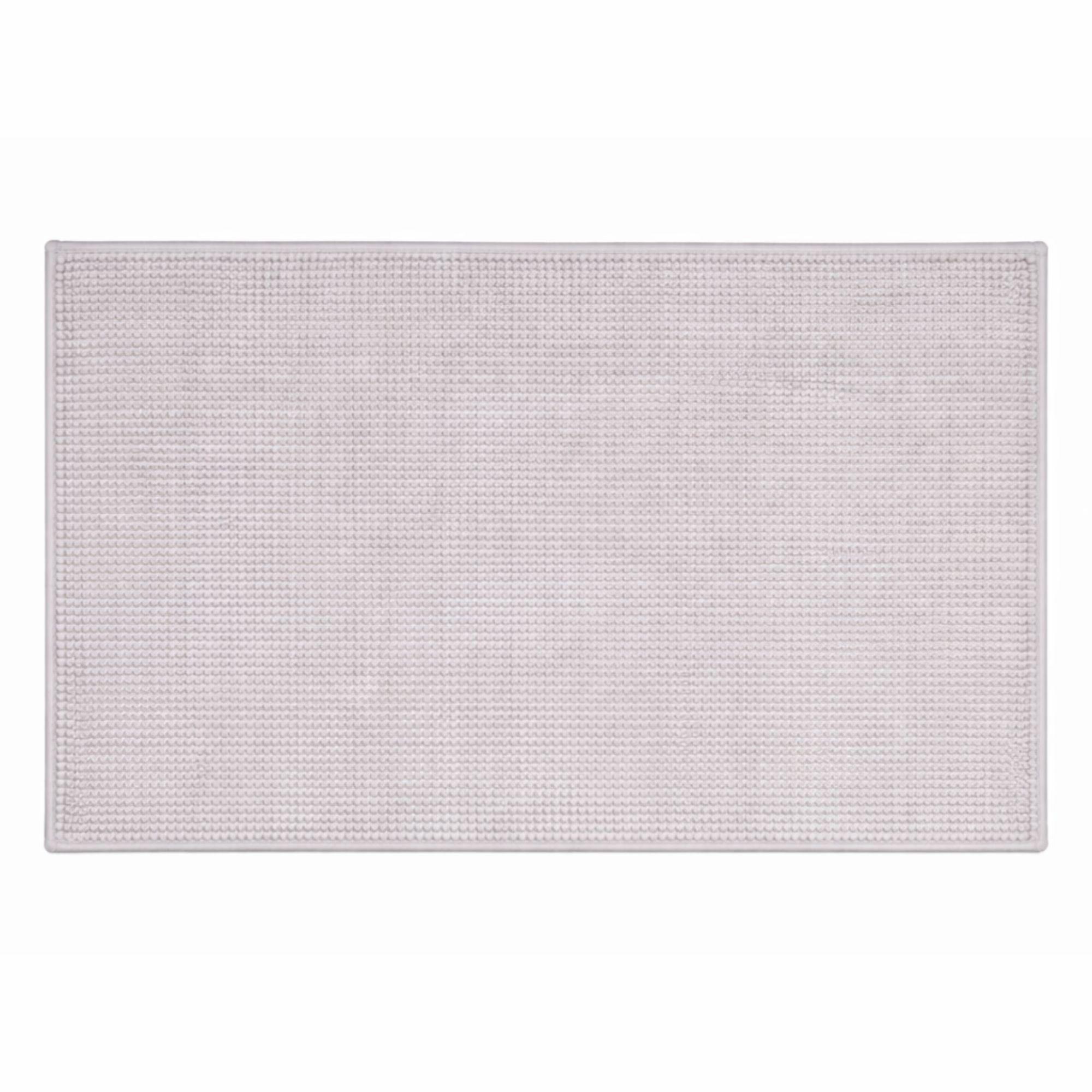 Bademåtte - 50x80 cm - Skridsikker bademåtte - Lysegrå