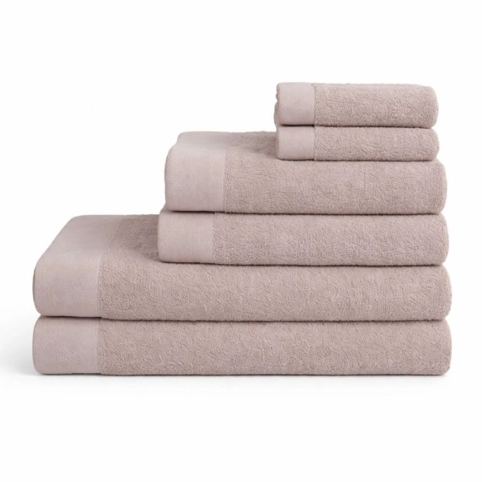 Bomulds håndklæder - 100% bomuld - 6-pak - Valmue - Rosa
